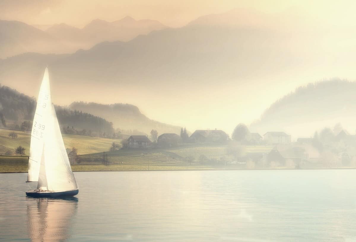 Island of Calm - Peaceful sailing landscape